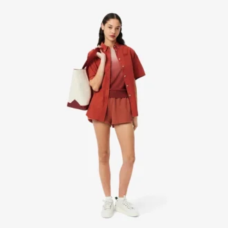 Ombra-Pullover mit kurzen Ärmeln für Damen