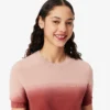 Ombra-Pullover mit kurzen Ärmeln für Damen