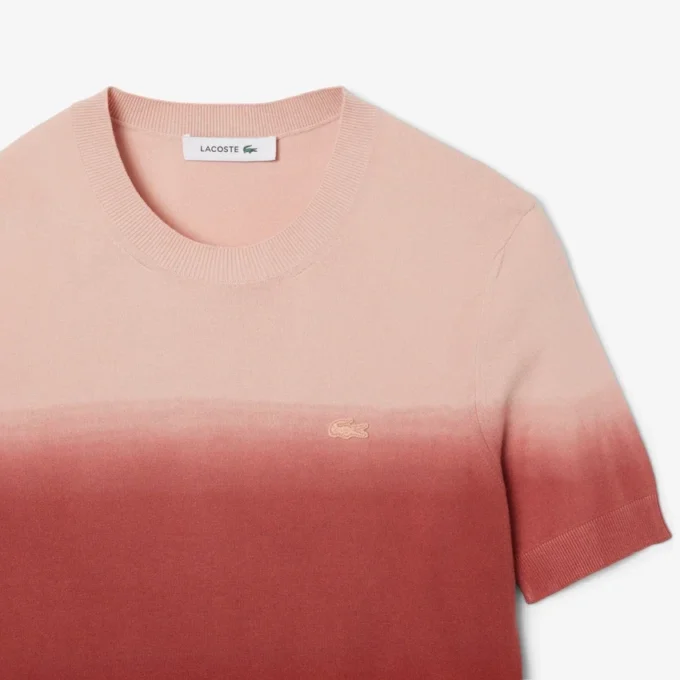 Ombra-Pullover mit kurzen Ärmeln für Damen