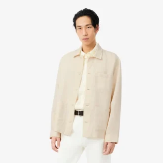 Overshirt aus Leinenmischung