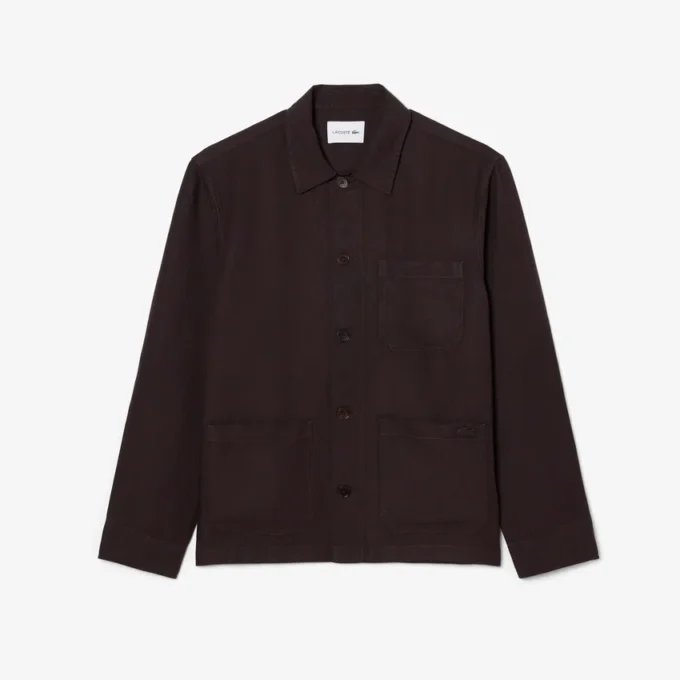 Overshirt aus Leinenmischung
