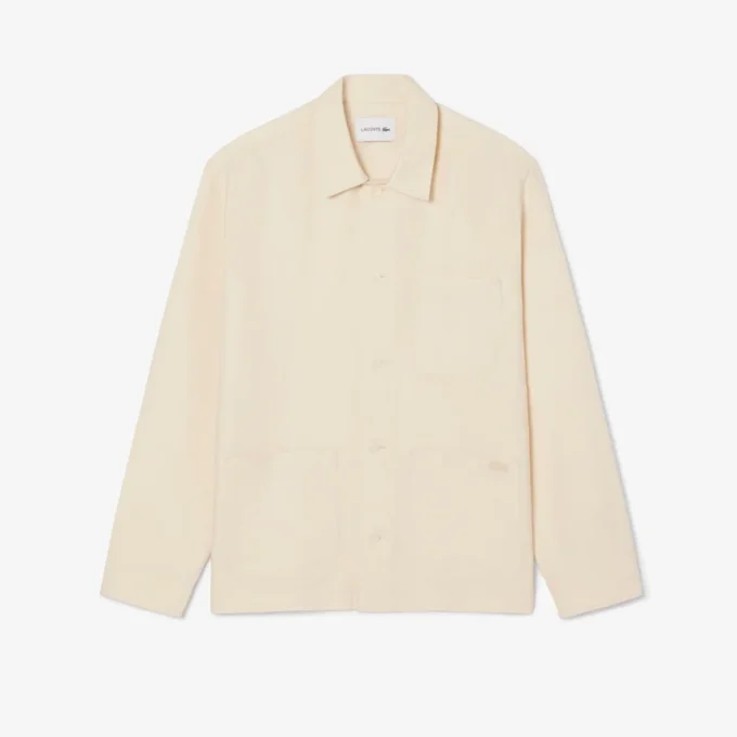 Overshirt aus Leinenmischung