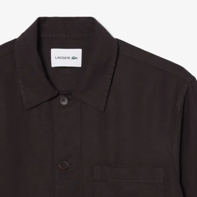 Overshirt aus Leinenmischung