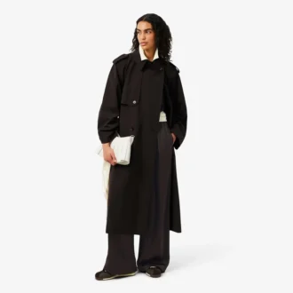 Oversize-Satin-Hose mit Gummizug
