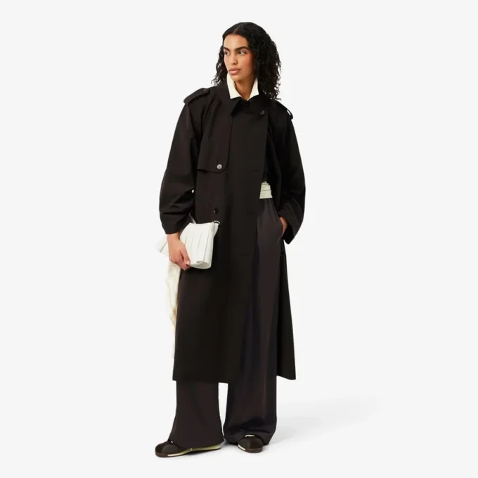 Oversize-Satin-Hose mit Gummizug