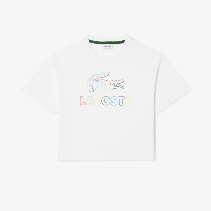 Oversized-Baumwoll-T-Shirt für Mädchen