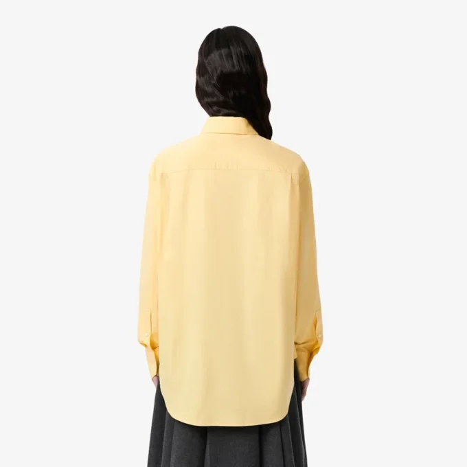Oversized-Baumwollhemd mit Knöpfen für Damen