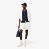 Oversized-Bermudashorts aus fließendem Leinen- und Polyester-Blend