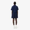 Oversized-Bermudashorts aus fließendem Leinen- und Polyester-Blend