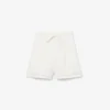 Oversized-Bermudashorts aus fließendem Leinen- und Polyester-Blend