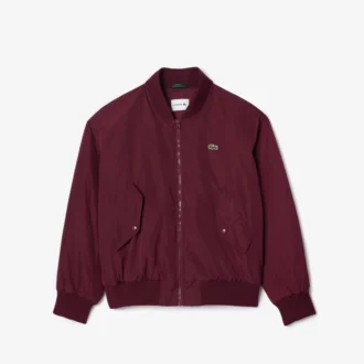 Oversized-Bomberjacke für Damen mit gerippten Bündchen