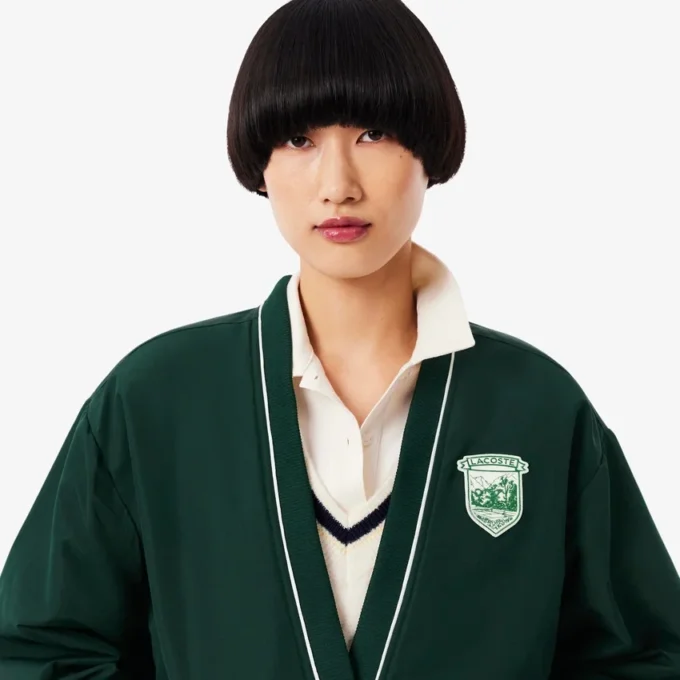 Oversized-Cardigan aus wattiertem Nylon für Damen