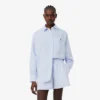 Oversized-Hemd aus Leinen-Blend