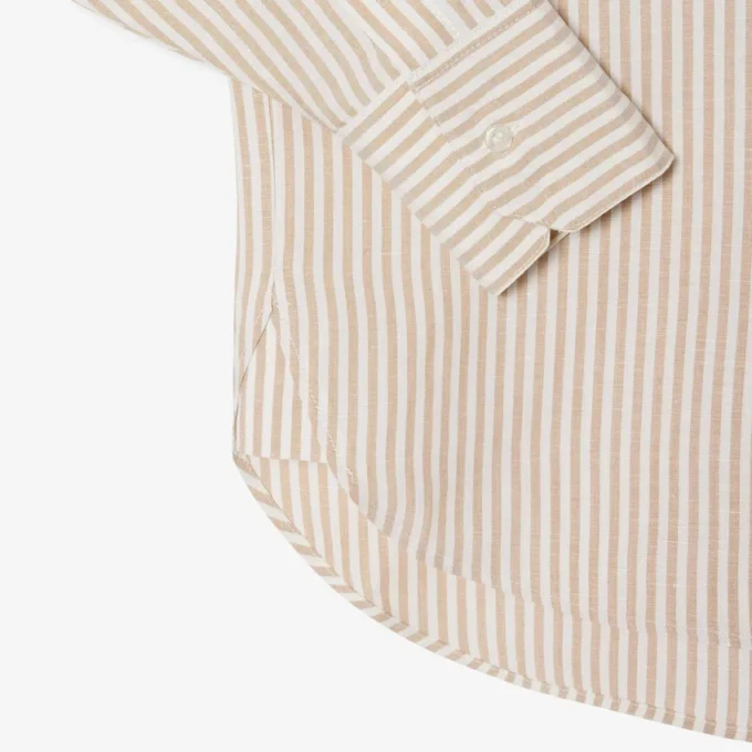 Oversized-Hemd aus Leinen-Blend