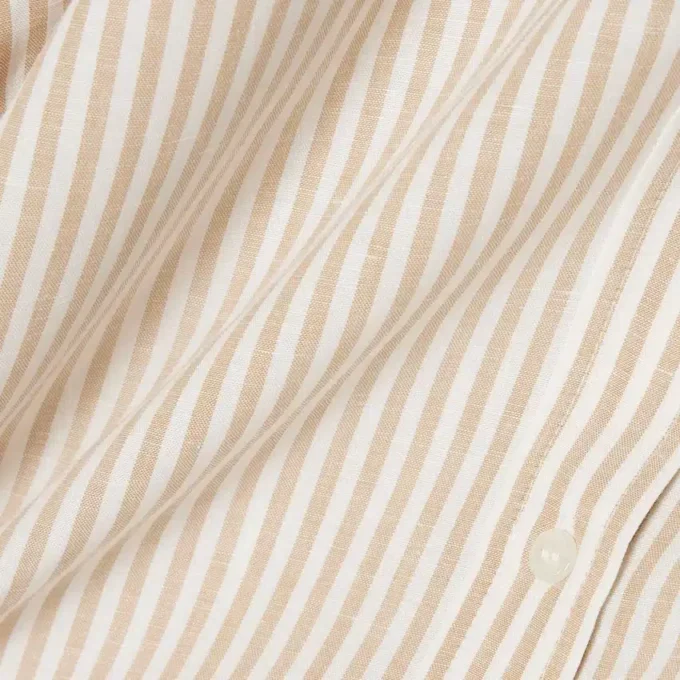 Oversized-Hemd aus Leinen-Blend