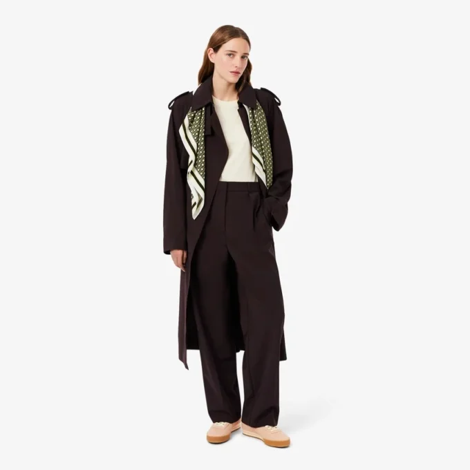 Oversized-Hose aus Woll-Blend