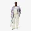 Oversized-Overshirt aus gesteppter Wolle für Damen