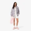 Oversized-Overshirt aus gesteppter Wolle für Damen
