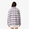 Oversized-Overshirt aus gesteppter Wolle für Damen