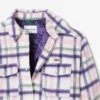 Oversized-Overshirt aus gesteppter Wolle für Damen