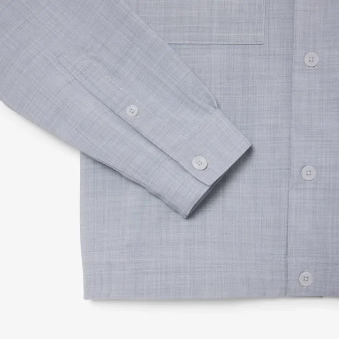 Oversized-Overshirt aus Woll-Blend