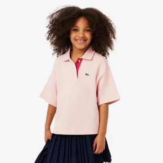 Oversized-Poloshirt für Mädchen