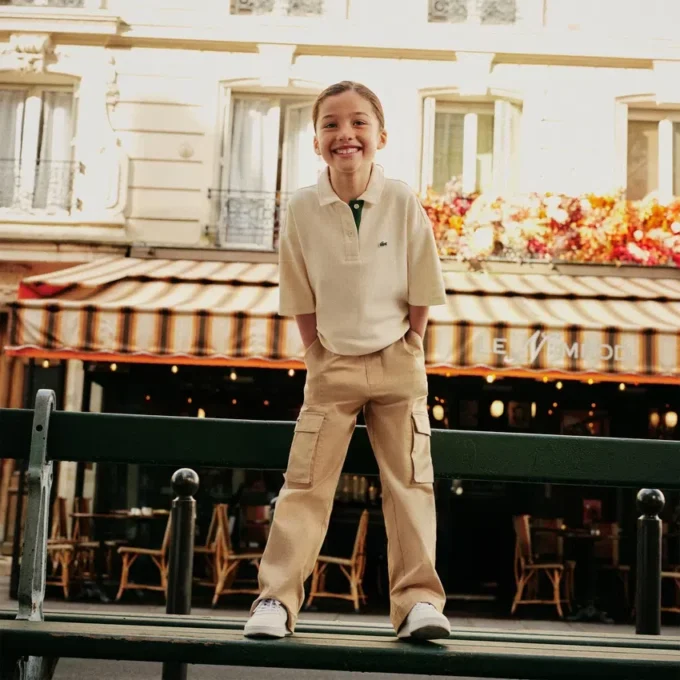 Oversized-Poloshirt für Mädchen