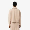 Oversized-Poloshirt mit Rippstrick