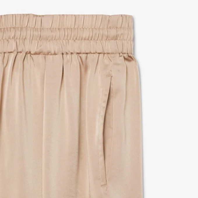 Oversized-Satin-Hose mit Gummizug