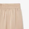 Oversized-Satin-Hose mit Gummizug