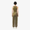 Oversized-Satin-Jogginghose für Damen
