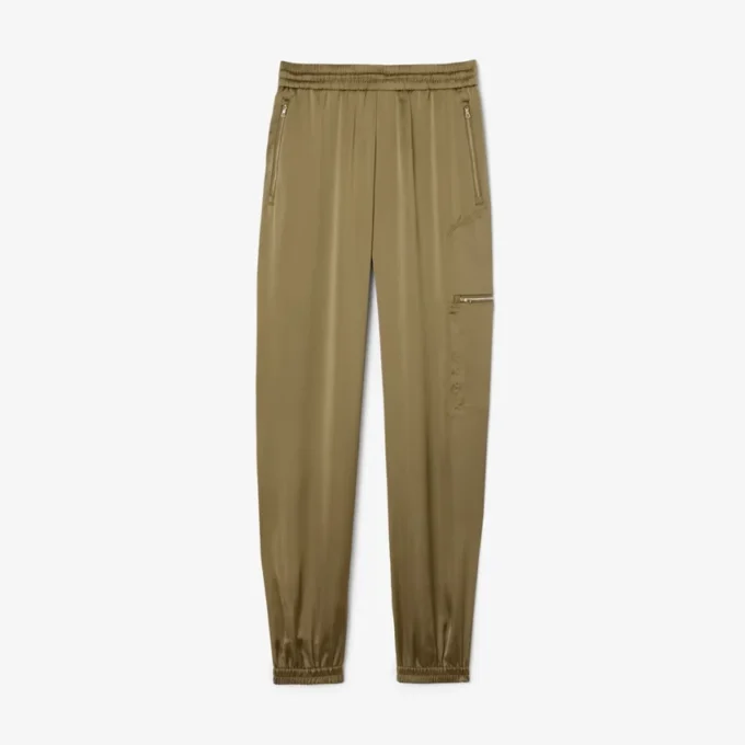 Oversized-Satin-Jogginghose für Damen