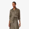 Oversized-Satinhemd mit Print