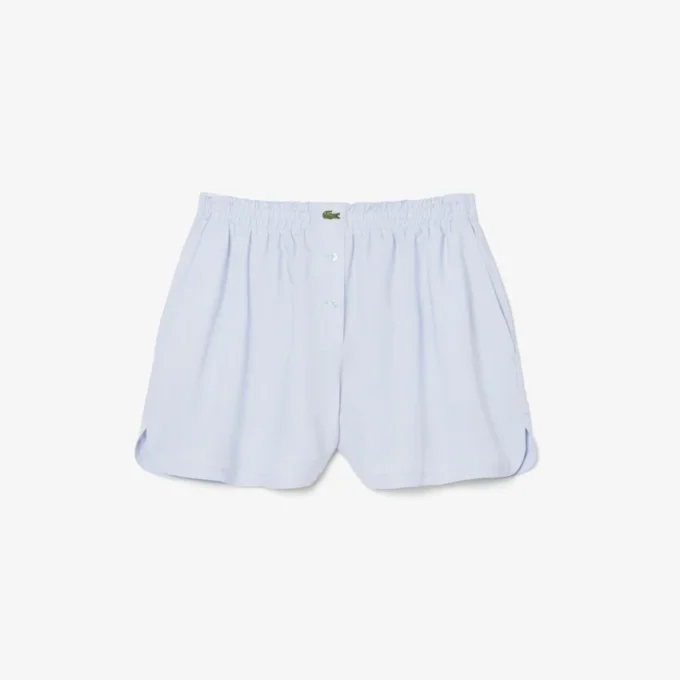 Oversized-Shorts aus Leinen-Blend