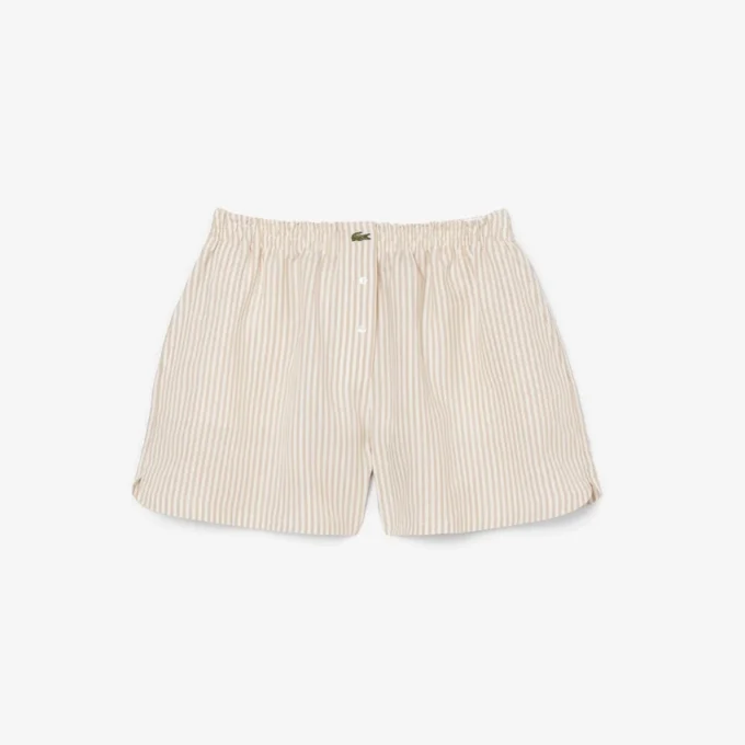 Oversized-Shorts aus Leinen-Blend