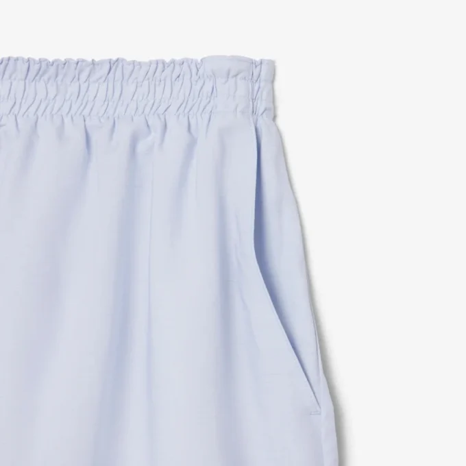 Oversized-Shorts aus Leinen-Blend