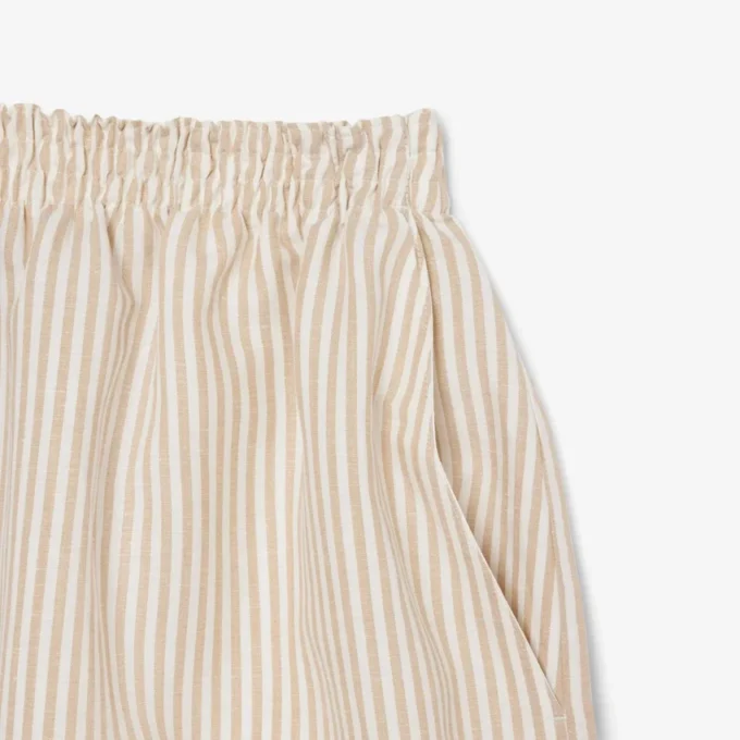 Oversized-Shorts aus Leinen-Blend