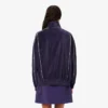 Oversized-Sweatshirt aus Velours mit Reißverschluss für Damen
