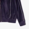 Oversized-Sweatshirt aus Velours mit Reißverschluss für Damen