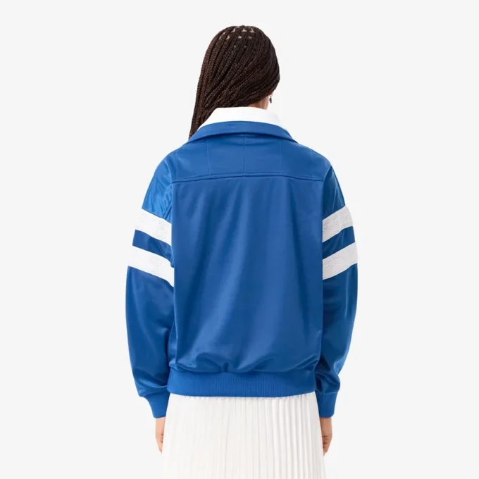 Oversized-Sweatshirt für Damen aus Satin mit Pointelle-Streifen