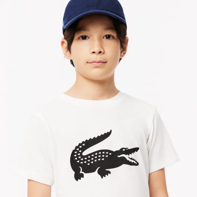Oversized-Tennis-T-Shirt aus technischer Baumwolle für Kinder