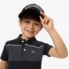 Petit Piqué Poloshirt mit Farbblock-Design