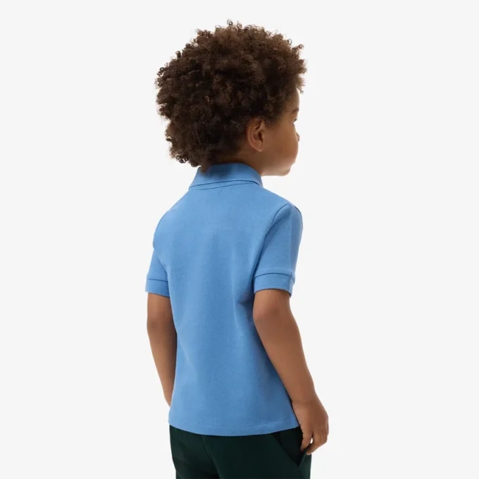 Petit Piqué Poloshirt mit Farbblock-Design