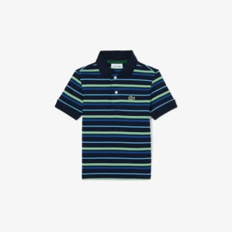 Petit Piqué-Poloshirt mit Kontraststreifen