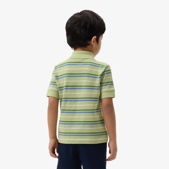 Petit Piqué-Poloshirt mit Kontraststreifen