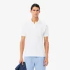 Petit-Piqué-Poloshirt mit Stickerei im klassischen Schnitt