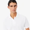 Petit-Piqué-Poloshirt mit Stickerei im klassischen Schnitt