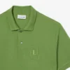 Petit-Piqué-Poloshirt mit Stickerei im klassischen Schnitt