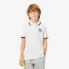 Petit Piqua Polo für Jungen mit gestreiftem Kragen