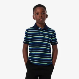 Petit Piqua Poloshirt für Jungen mit Kontraststreifen